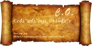 Czégényi Olivér névjegykártya